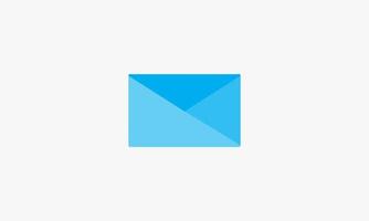 blue mail icon. vector illustration.