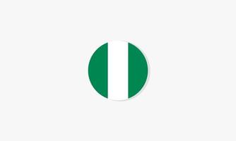 nigeria circle flag graphic design vector. vector