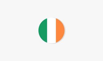 ireland circle flag graphic design vector. vector