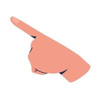 hand pointing with finger vector