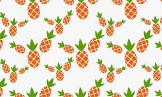 pineapple fress pattern vector background illustration.