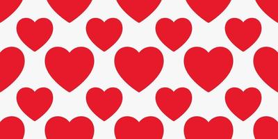 red hearts pattern background.vector illustration. vector