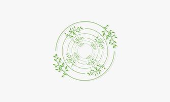 twist of flower branches with shadow graphic design vector illustration.