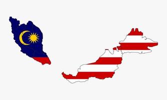 malaysia map vector design on white background