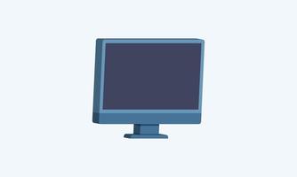 3d style monitor screen design template. vector