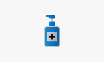 blue hand sanitizer.disinfectant vector illustration.