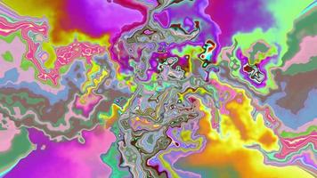 Abstract multicolored looped liquid background video