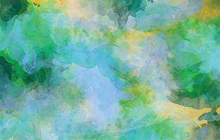 Abstract Green Watercolor Background Template vector