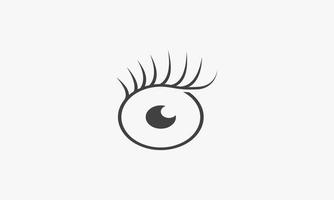 eyelash vector illustration on white background. creative icon.