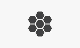 honeycomb icon. vector illustration on white background.
