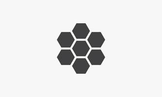 honeycomb icon. vector illustration on white background.