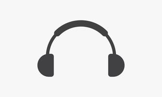 headphones icon. vector illustration on white background.