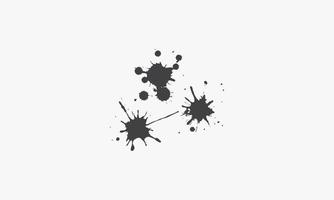 ink paint splash. vector illustration. isolated on white background.