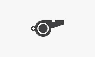 whistle icon. isolated on white background. vector illustration.