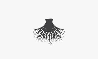 roots vector illustration on white background. creative icon.