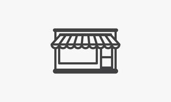 icono de tienda. ilustración vectorial. aislado sobre fondo blanco. vector