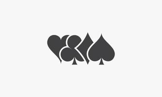 symbol playing card vector illustration on white background. creative icon.