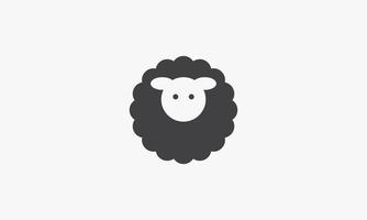 sheep vector illustration on white background. creative icon.