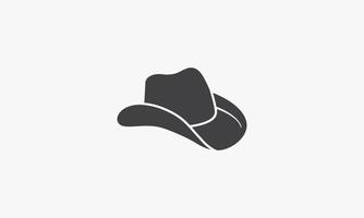 hat cowboy vector illustration on white background. creative icon.