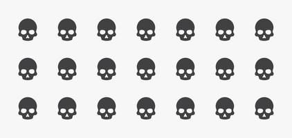 skull pattern background. vector illustration.