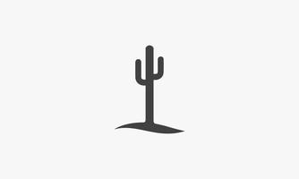 Ilustración de vector de icono de árbol de cactus. aislado sobre fondo blanco.