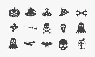 Ilustración de vector de diseño de icono de Halloween.