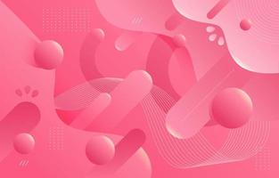 3D Pink Abstract Line vector