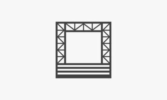 stage icon. isolated on white background. vector illustration.