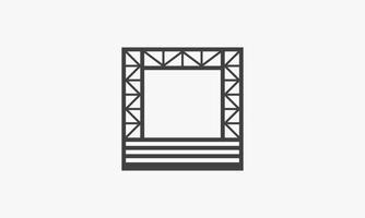 stage icon. isolated on white background. vector illustration.