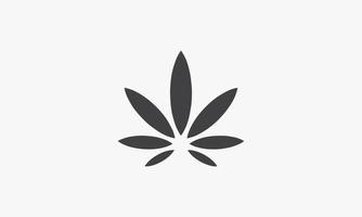 marijuana leaf icon. vector illustration. isolated on white background.