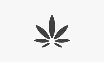 icono de hoja de marihuana. ilustración vectorial. aislado sobre fondo blanco. vector