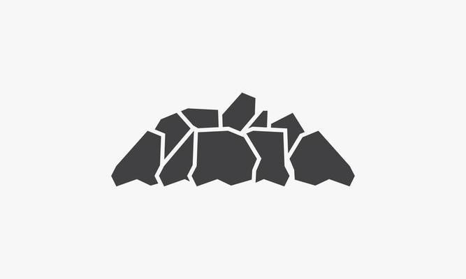 coal icon design vector illustration. isolated on white background.