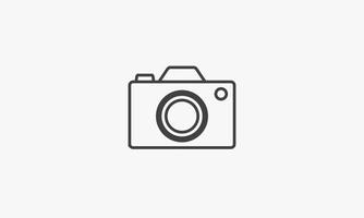 line icon digital camera isolated on white background. vector