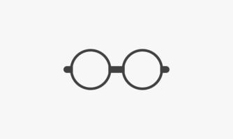 line icon simple eyeglasses isolated on white background. vector