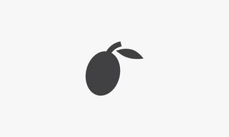 olives vector illustration on white background. creative icon.