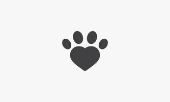 heart footprint icon design vector concept.