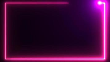 Red neon border background wit flare head photo