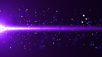 Purple flowing glow particle with flare  background photo