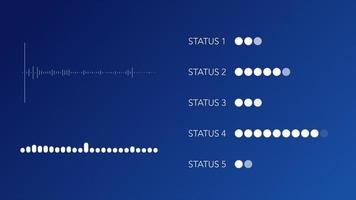 Status code with working volume spectrum background photo