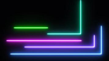 Neon running lasers technology background photo