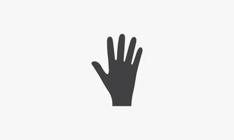 palm hand icon. isolated on white background. vector