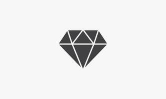 diamond vector illustration on white background. creative icon.