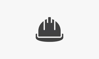 hard hat icon design flat vector. isolated on white background.