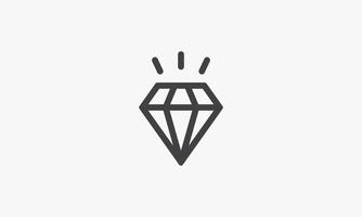 value diamond  icon. vector illustration. isolated on white background.