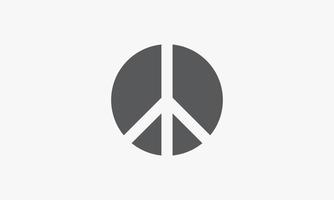 vectorillustration del icono de la paz del círculo. vector