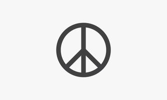 peace symbol. creative icon. vector illustration. isolated on white background.