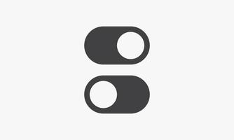 enable disable button. simple icon vector. vector