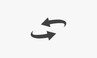 cycle arrow vector illustration on white background. creative icon.