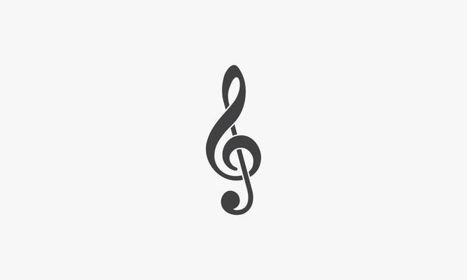 clef icon. vector illustration. isolated on white background.