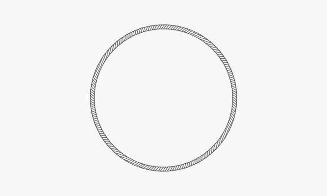 circle rope icon vector on white background.